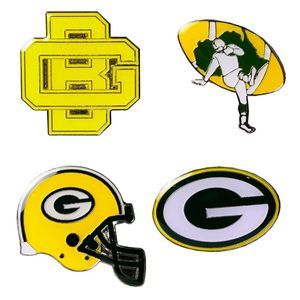 Green Bay Packers Franchise Timeline Enamel 4 Pin Set